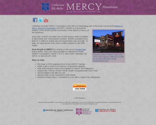 web-design Catherine-McAuley-Mercy-Foundation