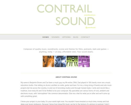 web-design Contrail-Sound