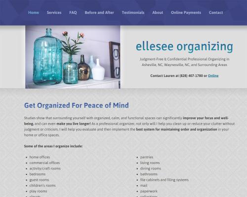 web-design Ellesee-Organizing